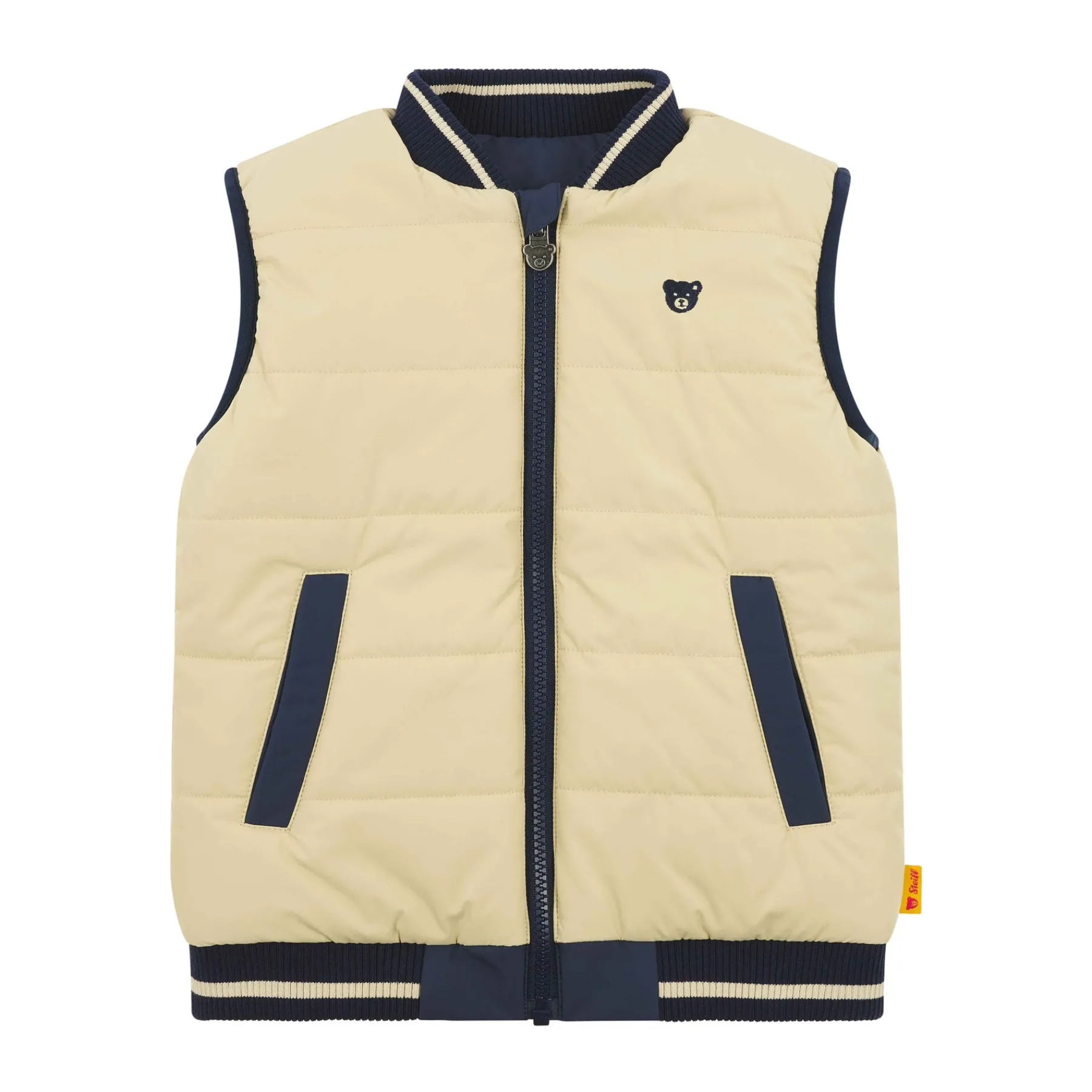 Enfant Steiff Vestes Et Manteaux*Veste sans manches réversible, bleu foncé pour Garçons